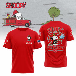Texas Snoopy Firefighter Personalized Official Fan Graphic Shirt