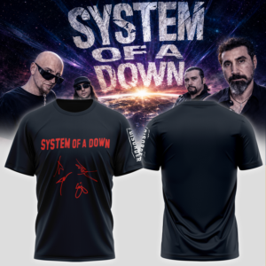 System Of A Down Europe Uk Stadium Tour 2026 Official Tour Graphic T-Shirt Collection