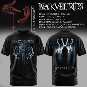 Black Veil Brides Uk Tour 2026 Graphic T-Shirt Gifts For Fans