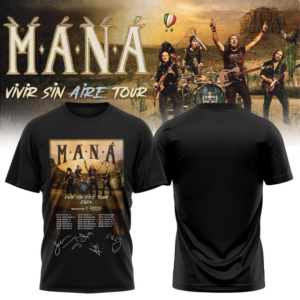 Man?? Vivir Sin Aire Tour 2026 Signature Special T-Shirt Fan Collection