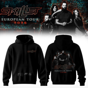 Skillet European Tour 2026 Signature All Over Print Hoodie Fan Edition