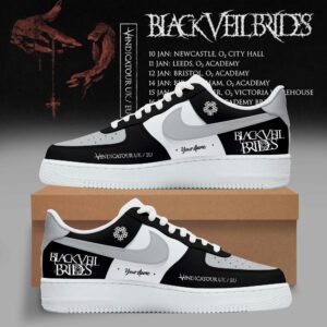 Black Veil Brides Uk Tour 2026 Premium Sneakers Gift For Fans