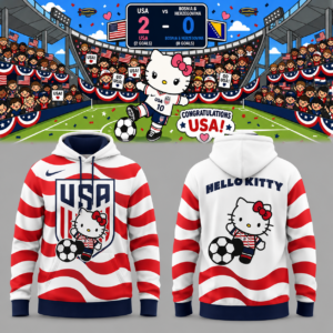 Usmnt 2026 Edition Soccer Hoodie Hello Kitty Usa Soccer Fan 3D All Over Print Hoodie