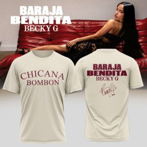Becky G Baraja Bendita Signature Limited Edition Concert T-Shirt Premium Fan Collection