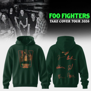 Foo Fighters Take Cover Tour 2026 Signature Graphic Hoodie Collector Collection