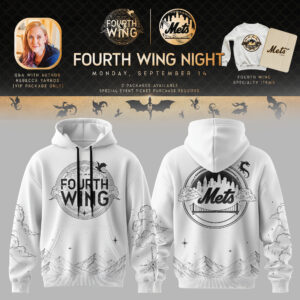 Fourth Wing Night X Mlb 2026 Premium Fan Hoodie Collection Ii