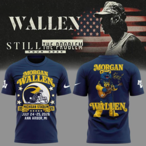 Morgan Wallen Still The Problem Tour 2026 X Michigan Wolverines Mascot T-Shirt Collection