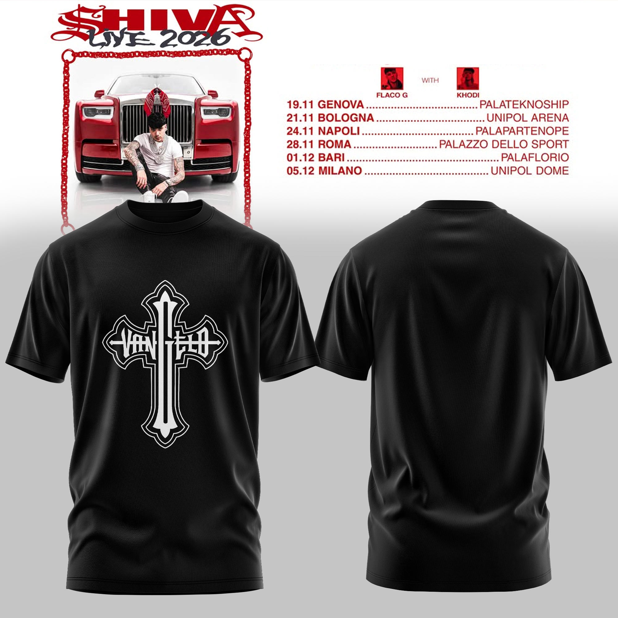 Shiva Live Tour 2026 Premium Fan T-Shirt