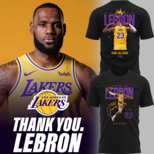 Thank You Lebron Los Angeles Lakers Tribute Graphic T-Shirt Limited Fan Edition
