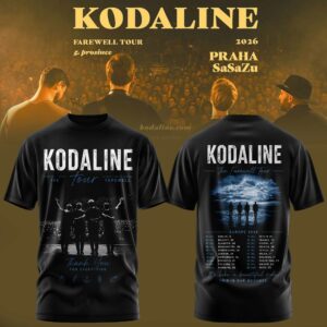 Kodaline Farewell Tour 2026 Vintage Washed Collector Graphic T-Shirt