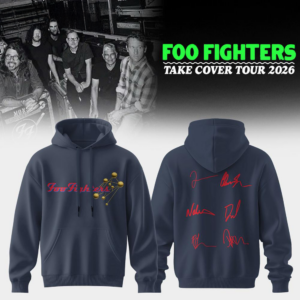 Foo Fighters Take Cover Tour 2026 Signature 3D Hoodie Premium Edition