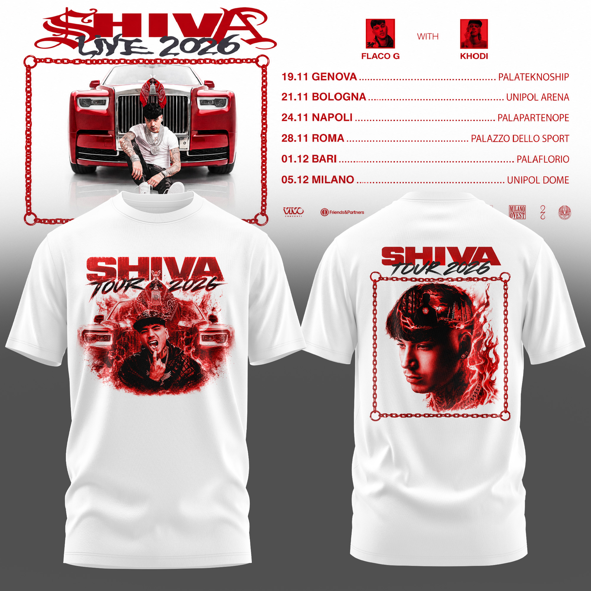 Shiva Live 2026 Concert T-Shirt Gifts For Fans