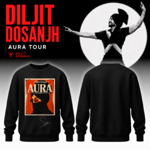 Diljit Dosanjh Aura World Tour 2026 Premium Concert Sweatshirt Fan Collection