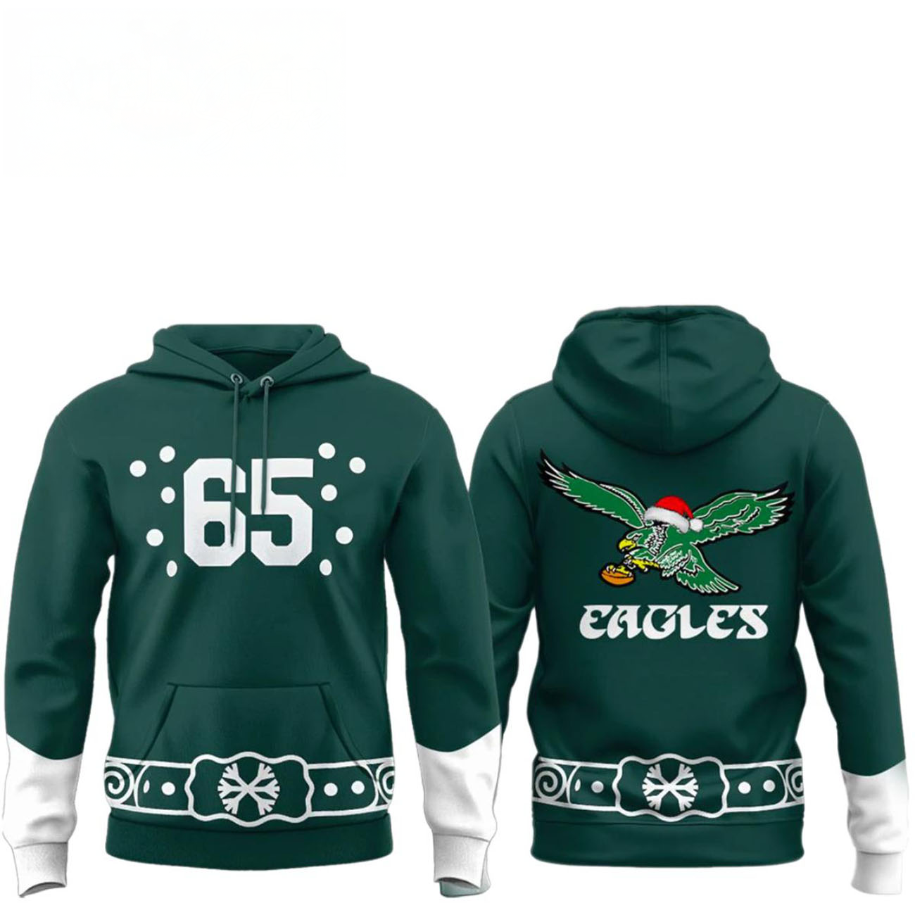 Philadelphia Eagles Fan Holiday Christmas Edition Hoodie