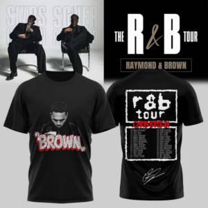 Usher Raymond & Chris Brown The R&B Tour 2026 Black 3D Shirt Premium Collection