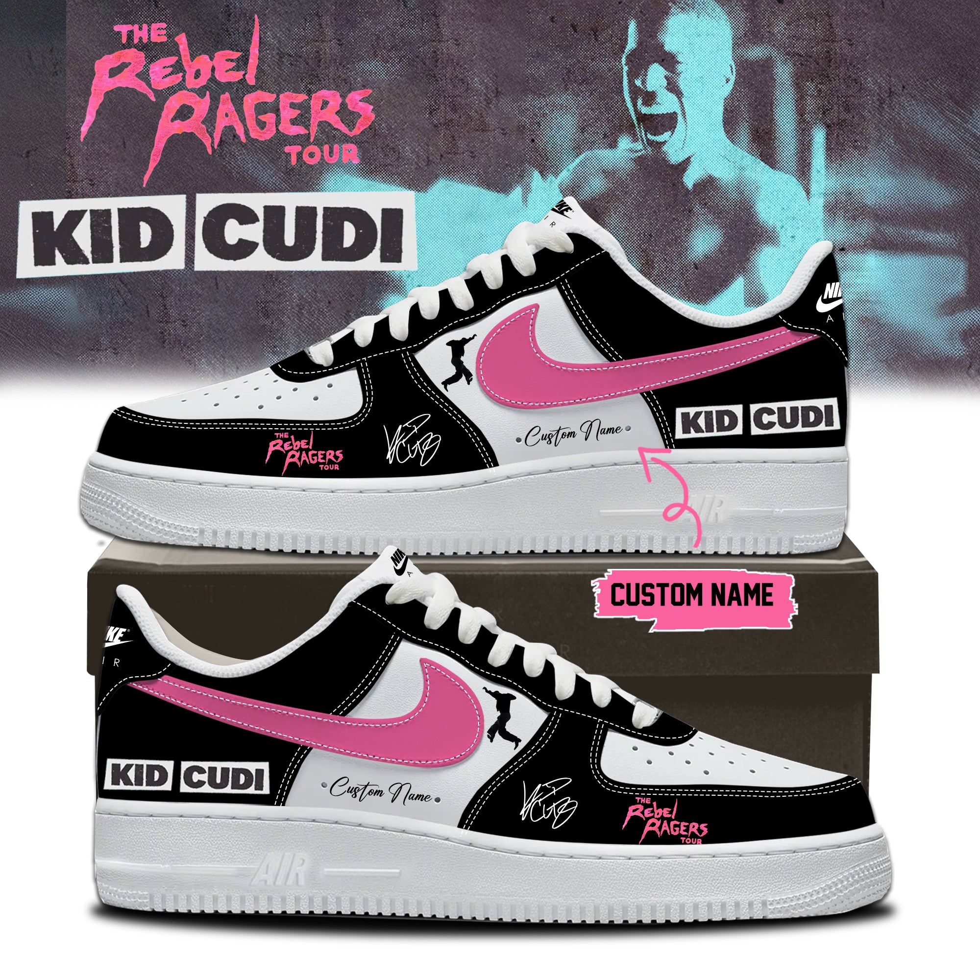 Kid Cudi The Rebel Ragers Tour 2026 Limited Edition Signature Sneakers
