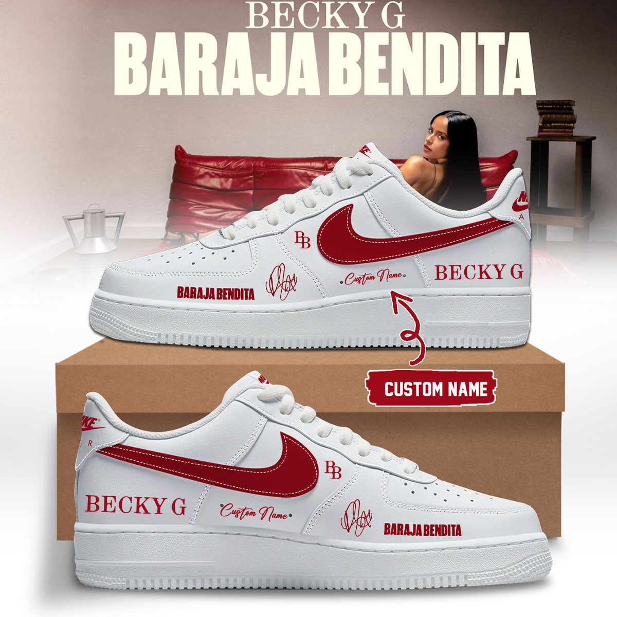 Becky G Baraja Bendita Signature Concert Sneakers Official Merchandise
