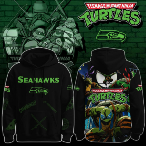 Seattle Seahawks X Teenage Mutant Ninja Turtles Limited Edition Hoodie