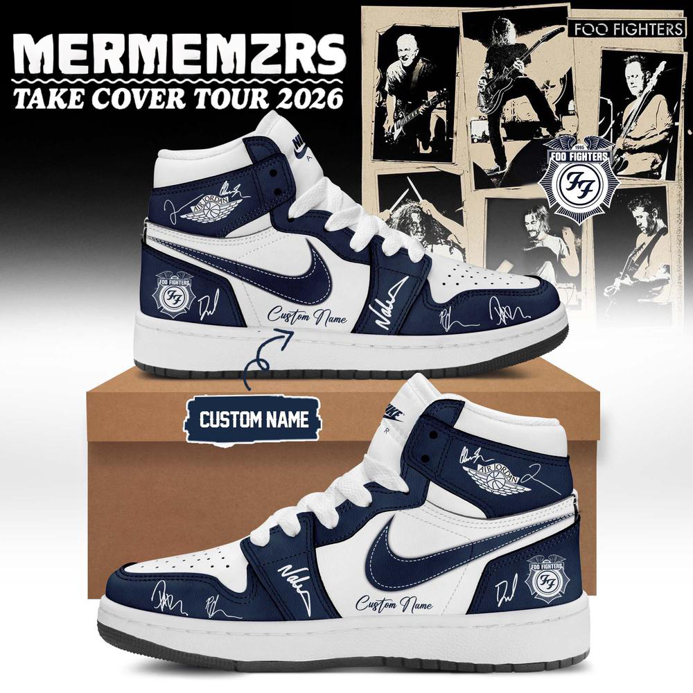 Foo Fighters Take Cover Tour 2026 Air Jordan 1 High Top Sneaker Collection