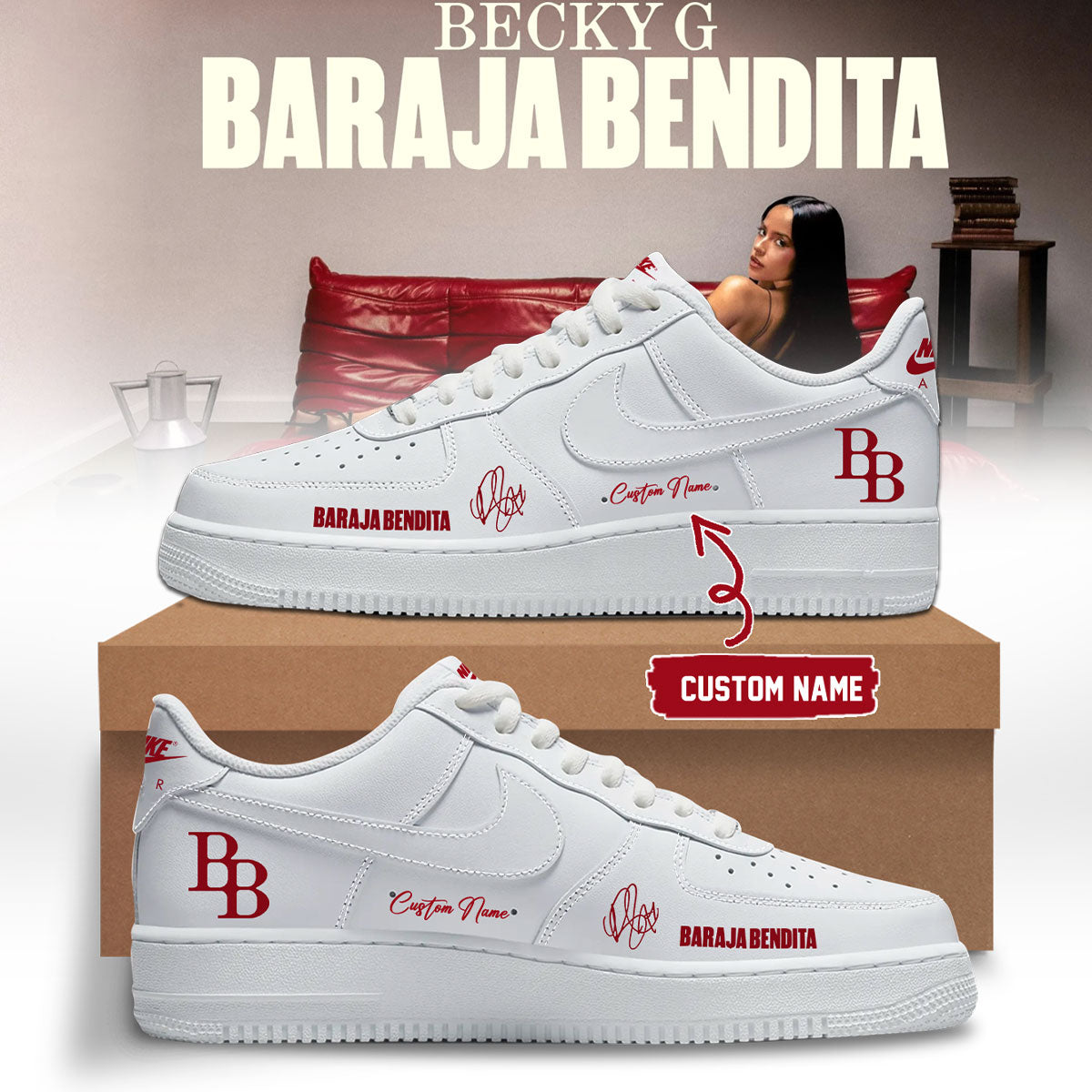 Becky G Baraja Bendita Signature Music Tour Sneakers Limited Edition