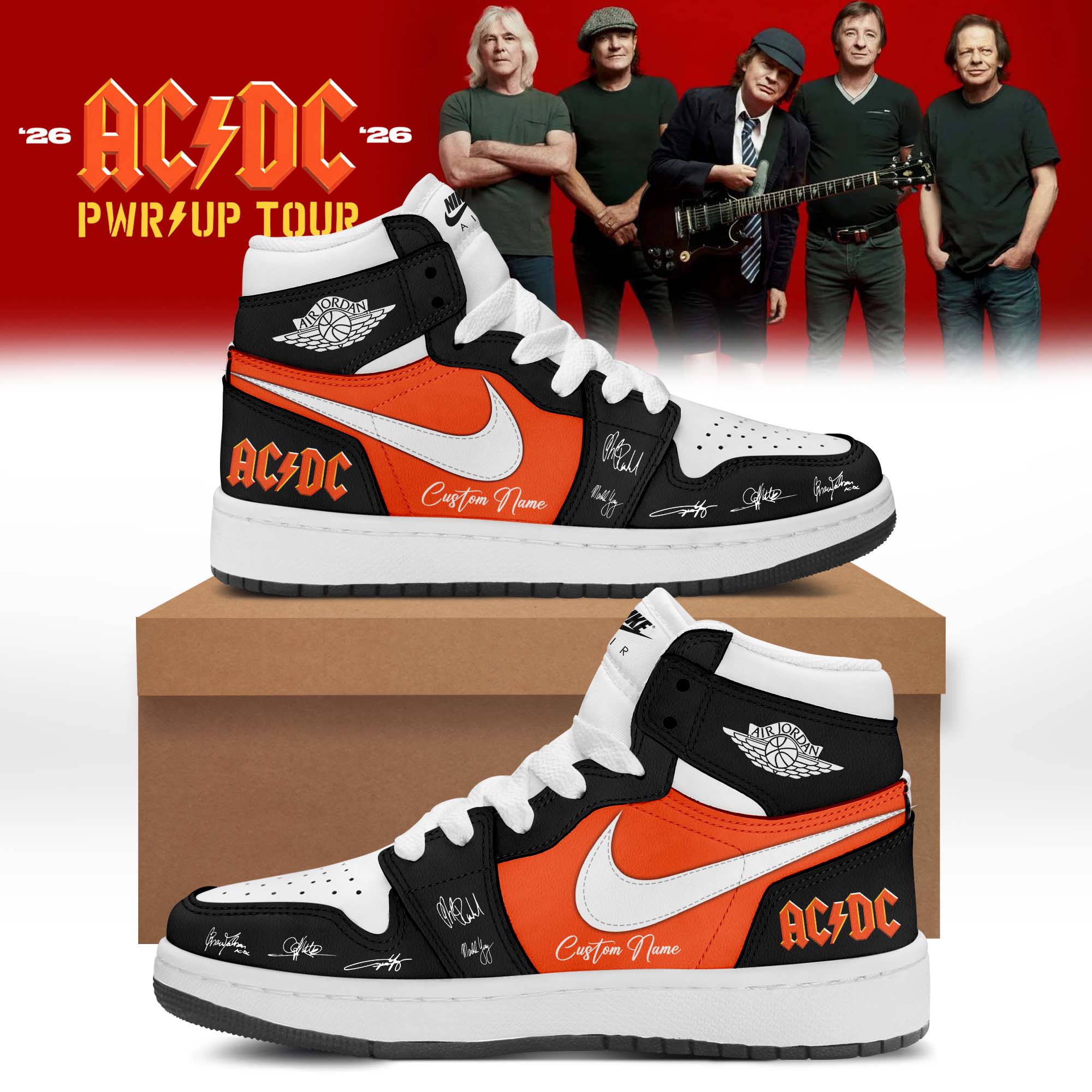 Acdc Power Up Tour 2026 Exclusive Limited Sneakers Premium Collection