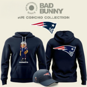 Bad Bunny X New England Patriots Concho Hoodie Updated Version