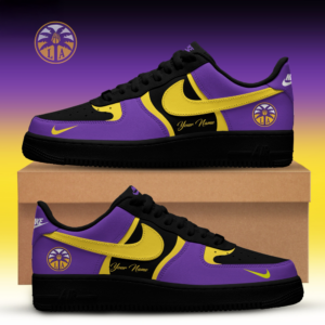 Los Angeles Sparks Back To Black Custom Air Force Sneakers Collection