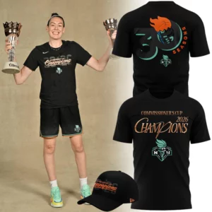 New York Liberty 2026 Commissioners Cup Champions Limited Merchandise Shirt