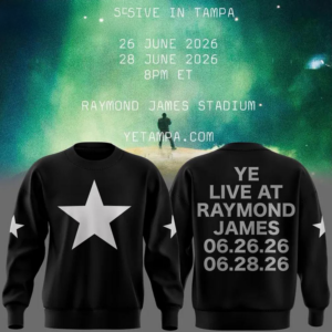 Kanye West Ye Live Concert Tour 2026 Raymond James Stadium Tampa Black Sweatshirt Edition