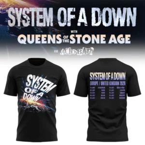 System Of A Down Uk Europe Stadium Tour 2026 Exclusive Tour T-Shirt
