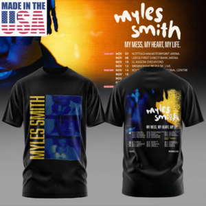 Myles Smith Blue Vision Tour Concert Fan T-Shirt Collection