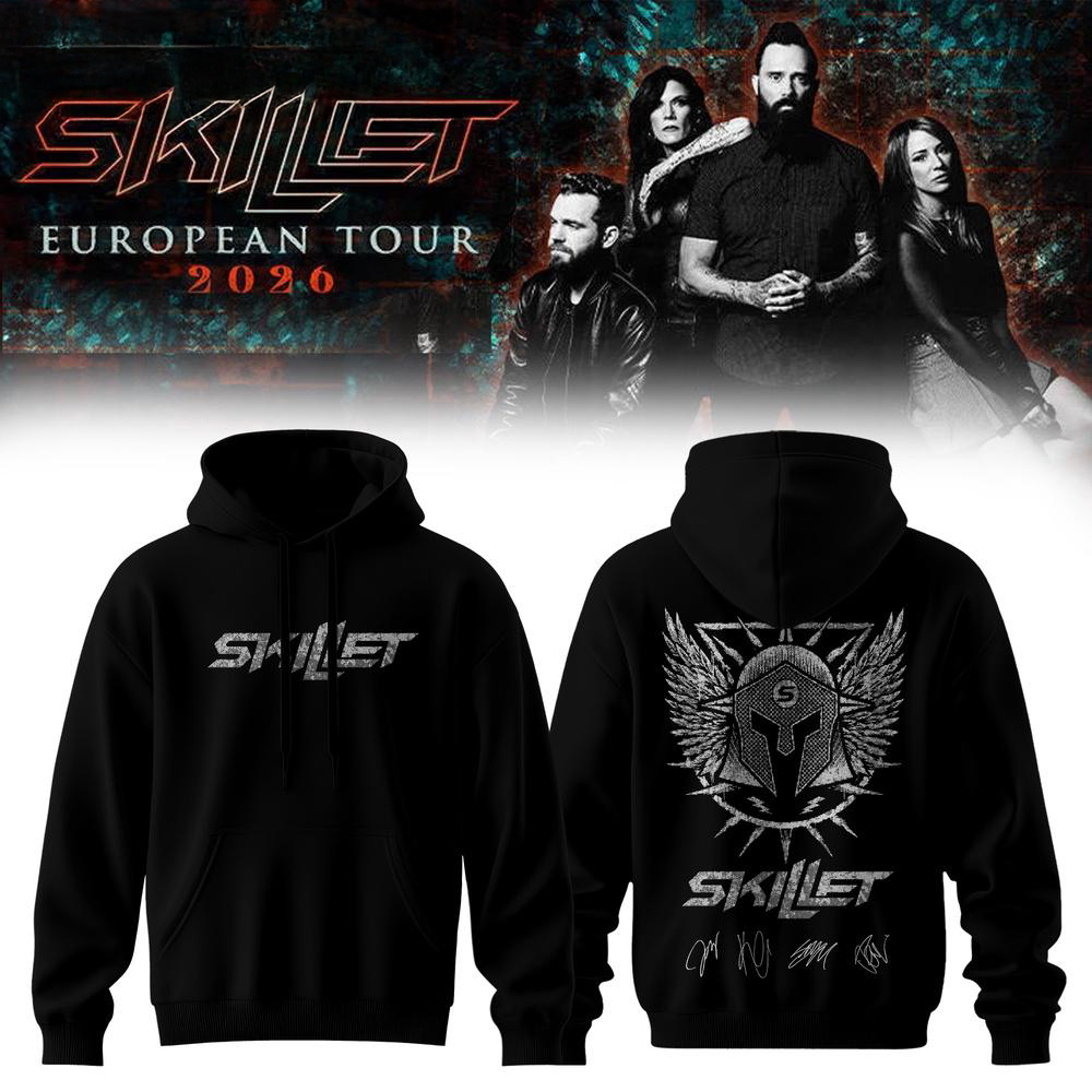 Skillet European Tour 2026 Signature Special Hoodie Fan Collection