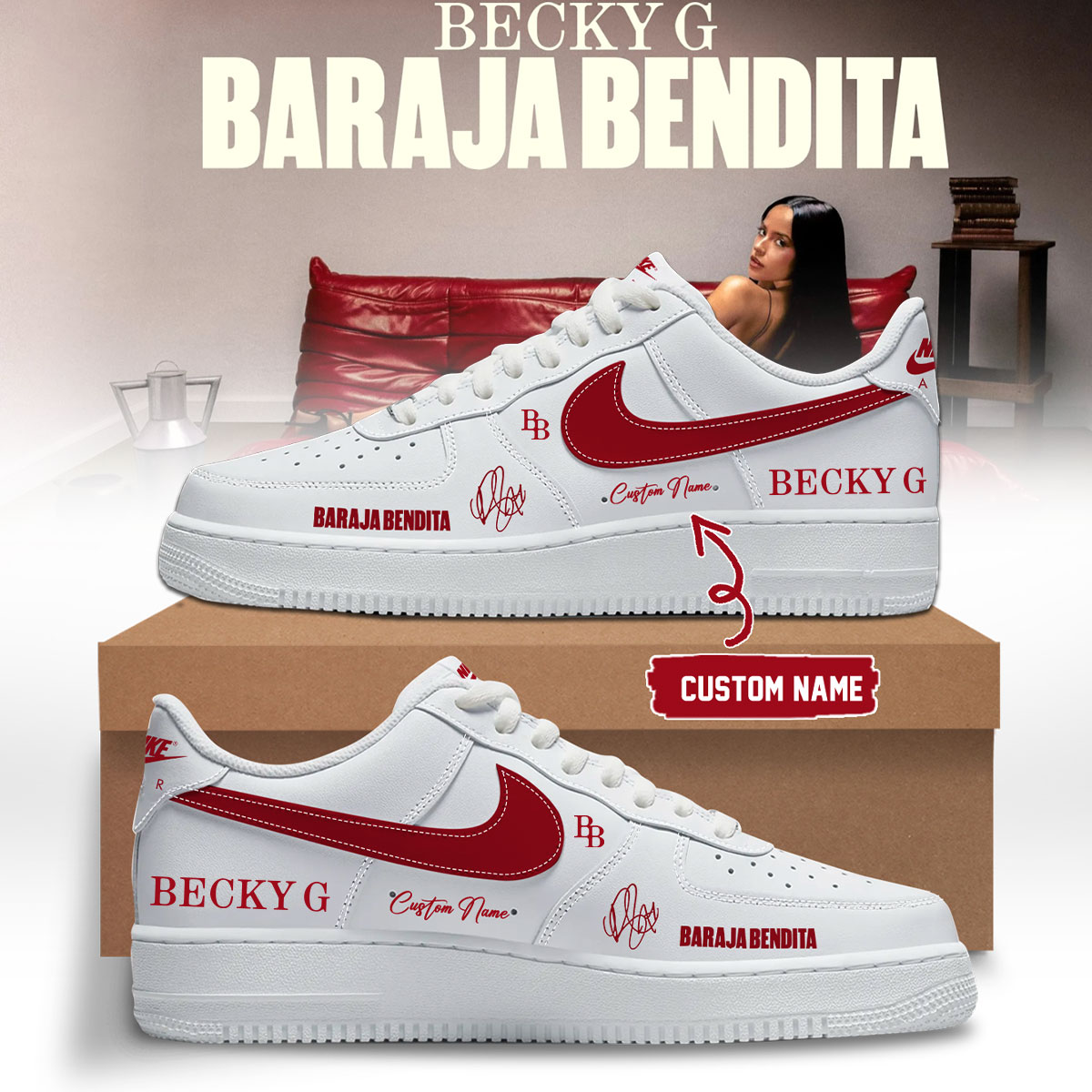Becky G Baraja Bendita Exclusive Signature Sneakers Music Collection
