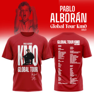 Pablo Alboran Global Tour Km0 Concert Fan T-Shirt
