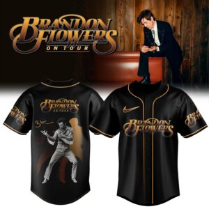 Brandon Flowers On Tour 2026 Limited Edition Signature Baseball Jersey Collector Apparel