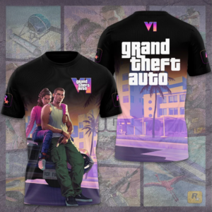 Grand Theft Auto Vi 2026 Limited Gaming Graphic T-Shirt Special Fan Edition