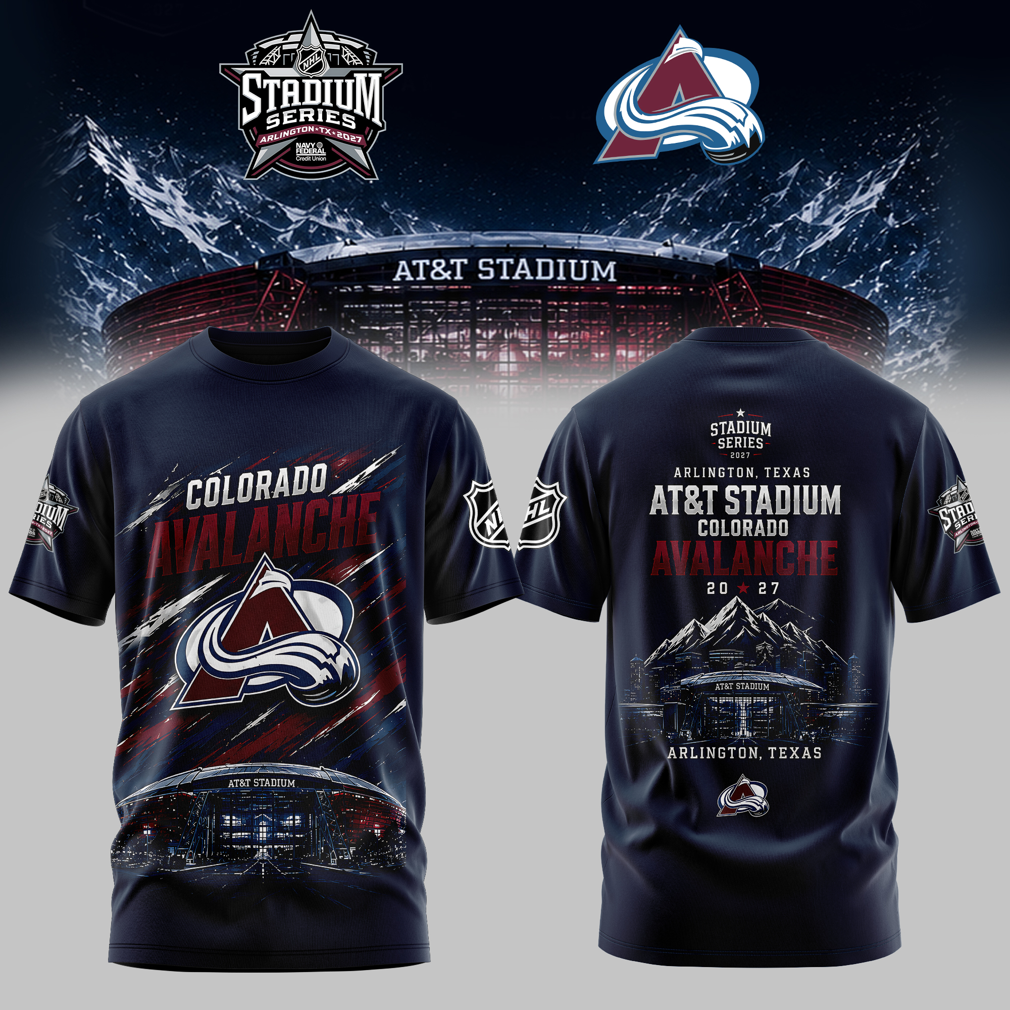 Colorado Avalanche Stadium Series 2027 Premium Fan T-Shirt Gifts For Fans