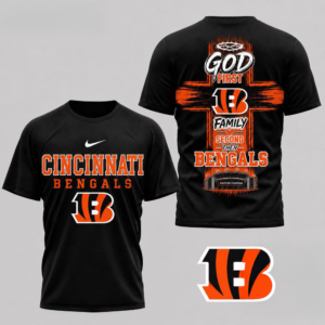 Cincinnati Bengals Nfl Faith Family Team Pride 3D Football Shirt Fan Collection Christian Game Day Apparel Gift