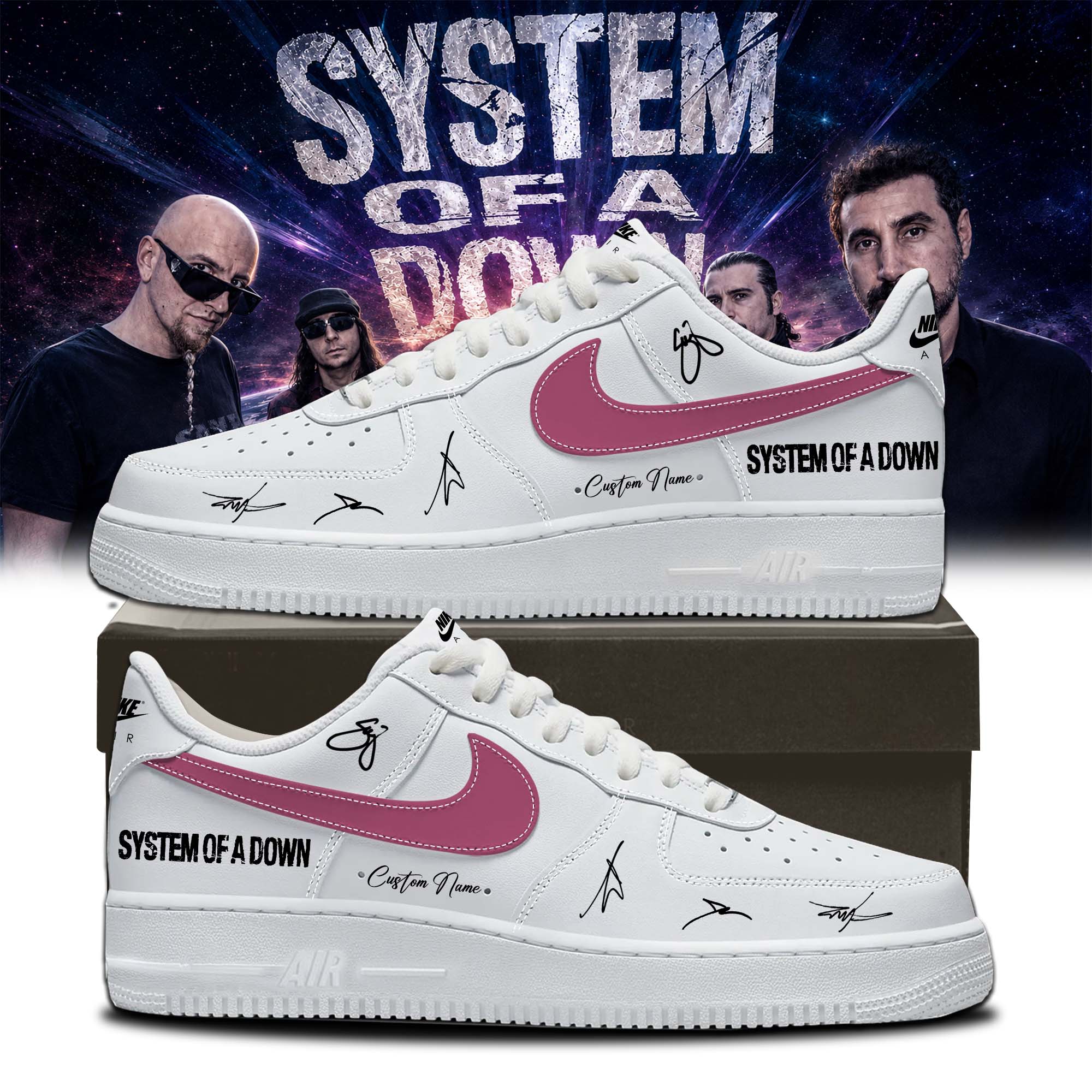 System Of A Down Europe Uk Stadium Tour 2026 Premium Signature Concert Sneakers