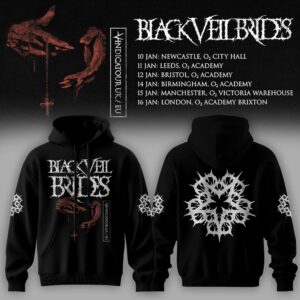 Black Veil Brides Uk Tour 2026 Collector Hoodie Gifts For Fans