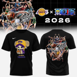 Los Angeles Lakers X One Piece Tony Chopper Anime Basketball Collab T-Shirt