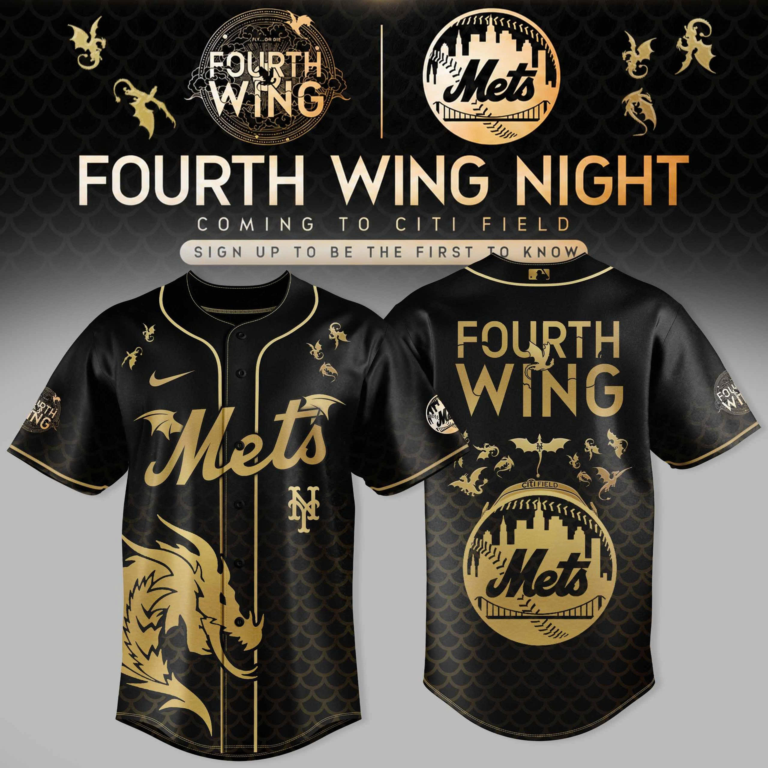 Fourth Wing Night X Mlb 2026 Premium Baseball Jersey Collection