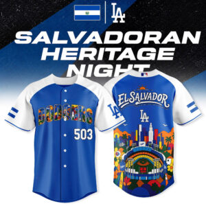 Los Angeles Dodgers Salvadoran Heritage Night Baseball Jersey Fan Collection
