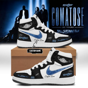 Skillet Comatose 20 Years Still Screaming Tour Black Air Jordan 1 Collector Edition