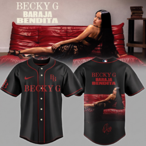 Becky G Baraja Bendita Signature Limited Edition Baseball Jersey Official Concert Fan Collection