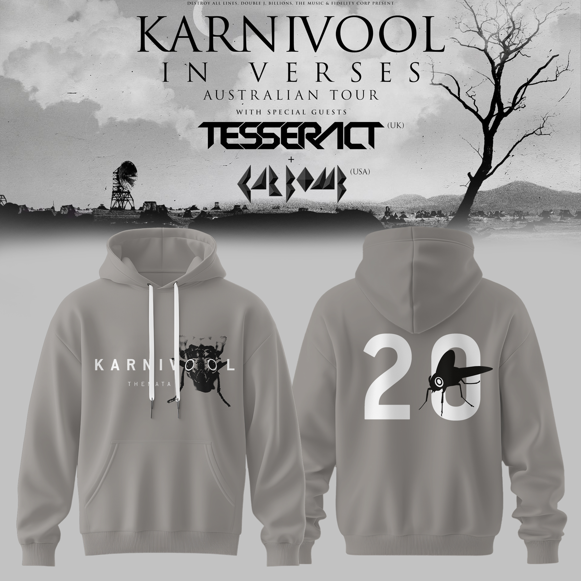 Karnivool In Verses Australian Tour 2026 Premium Hoodie Collection