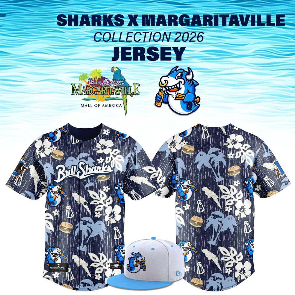 Durham Bulls Bull Sharks Margaritaville 2026 Baseball Jersey