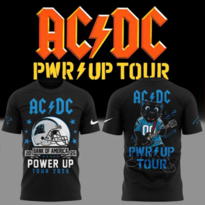 Acdc X Carolina Panthers Power Up Tour 2026 Mascot T-Shirt Premium Edition