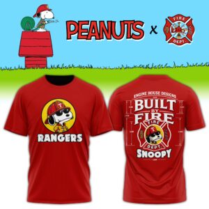 Texas Snoopy Firefighter Personalized Collector Fan T-Shirt Edition