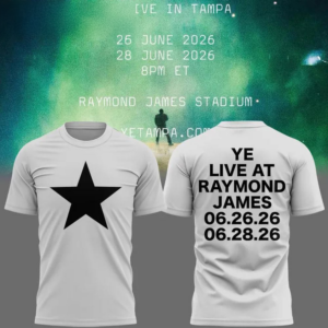 Kanye West Ye Live Concert Tour 2026 Raymond James Stadium Tampa White T-Shirt Collection